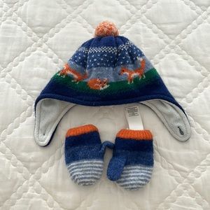 Boden hat and mittens